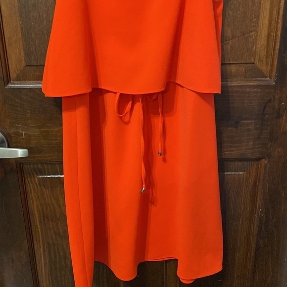 Akira Chicago Neon Orange Spaghetti Strap Summer Dress - Picture 2 of 4